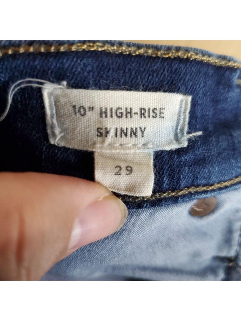 Madewell Jeans Womens Size 29 Blue High-Rise Skinny Stretch *Read* - Picture 4 of 12